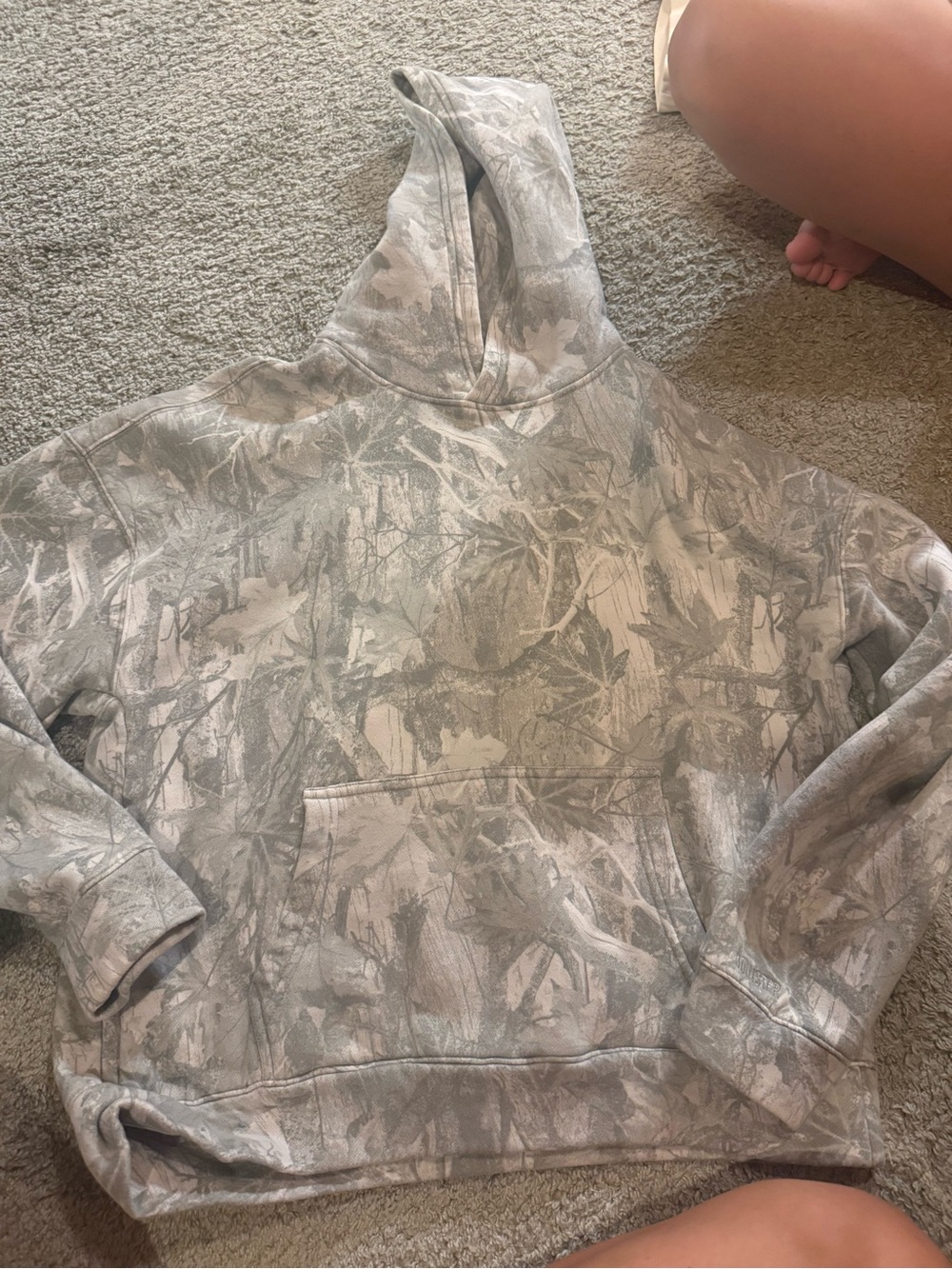Hollister Leaf Camo Hooded Sweatshirt